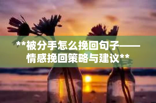 **被分手怎么挽回句子——情感挽回策略与建议**