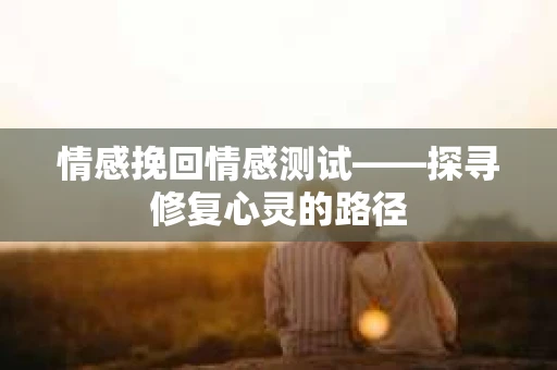情感挽回情感测试——探寻修复心灵的路径