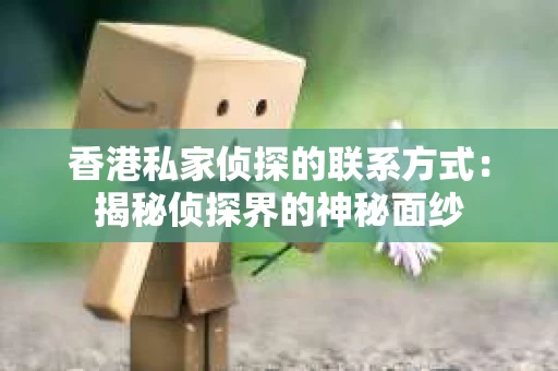 香港私家侦探的联系方式：揭秘侦探界的神秘面纱