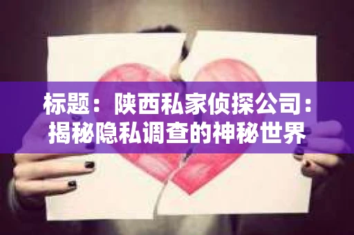 标题：陕西私家侦探公司：揭秘隐私调查的神秘世界