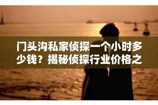 门头沟私家侦探一个小时多少钱？揭秘侦探行业价格之谜