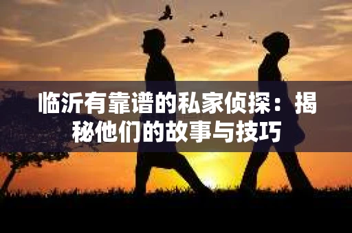 临沂有靠谱的私家侦探：揭秘他们的故事与技巧