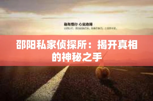 邵阳私家侦探所：揭开真相的神秘之手