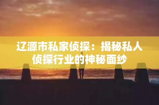 辽源市私家侦探：揭秘私人侦探行业的神秘面纱