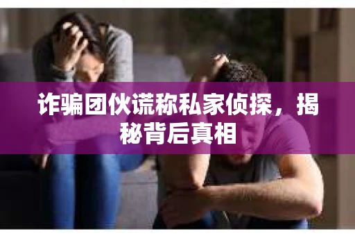 诈骗团伙谎称私家侦探，揭秘背后真相