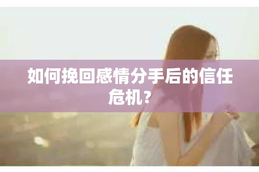 如何挽回感情分手后的信任危机？