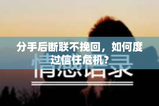 分手后断联不挽回，如何度过信任危机？