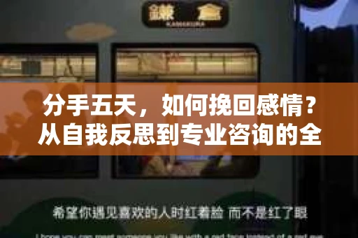 分手五天，如何挽回感情？从自我反思到专业咨询的全面解决方案