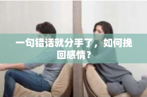 一句错话就分手了,如何挽回感情? 一句错话就分手了,如何挽回感情?