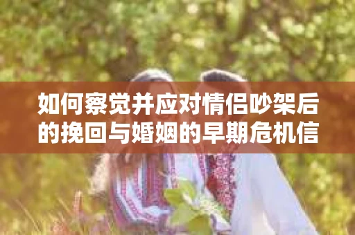 如何察觉并应对情侣吵架后的挽回与婚姻的早期危机信号？