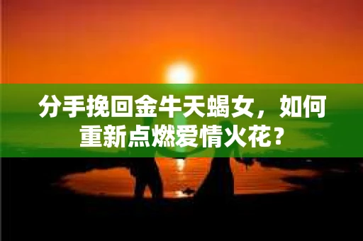 分手挽回金牛天蝎女，如何重新点燃爱情火花？