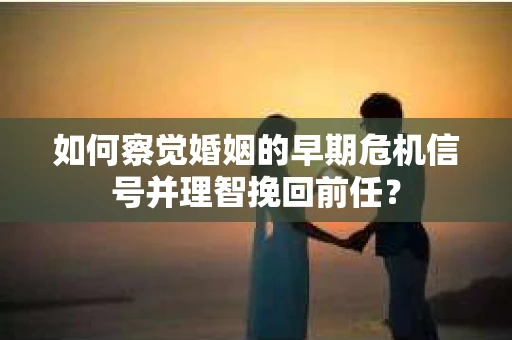 如何察觉婚姻的早期危机信号并理智挽回前任？